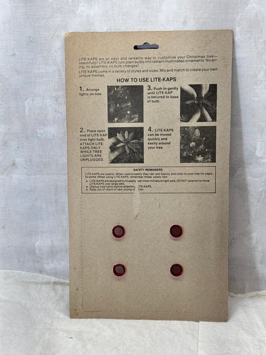 Lite-Kaps for Mini Light Sets NOS #1979