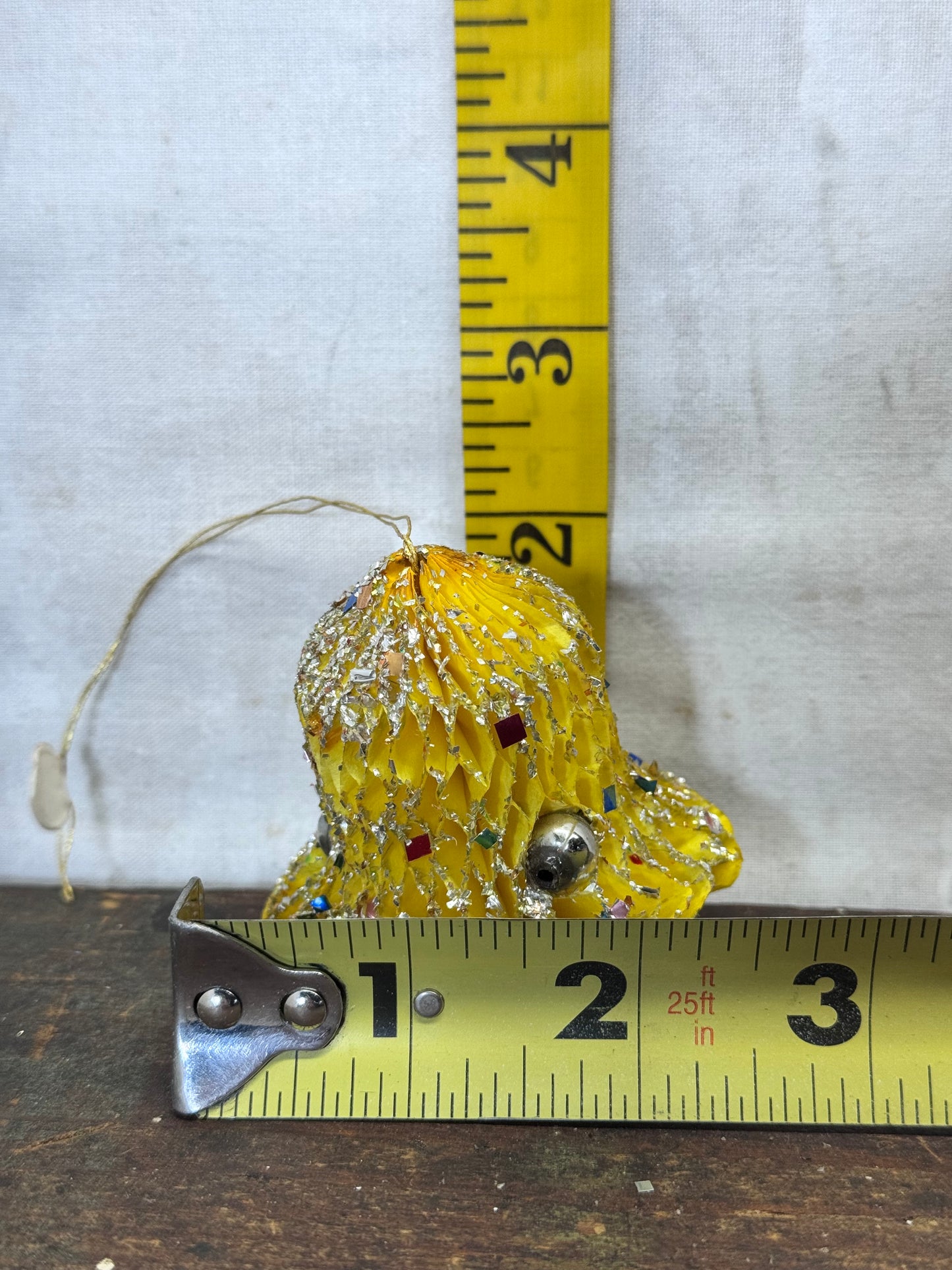 Vintage Tissue Paper Bell Ornaments Japan #1785