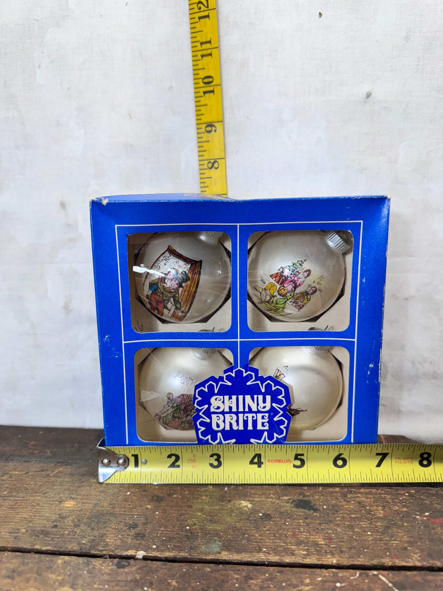 Shiny Brite Poloron Vintage Christmas Ornaments NOS #1834