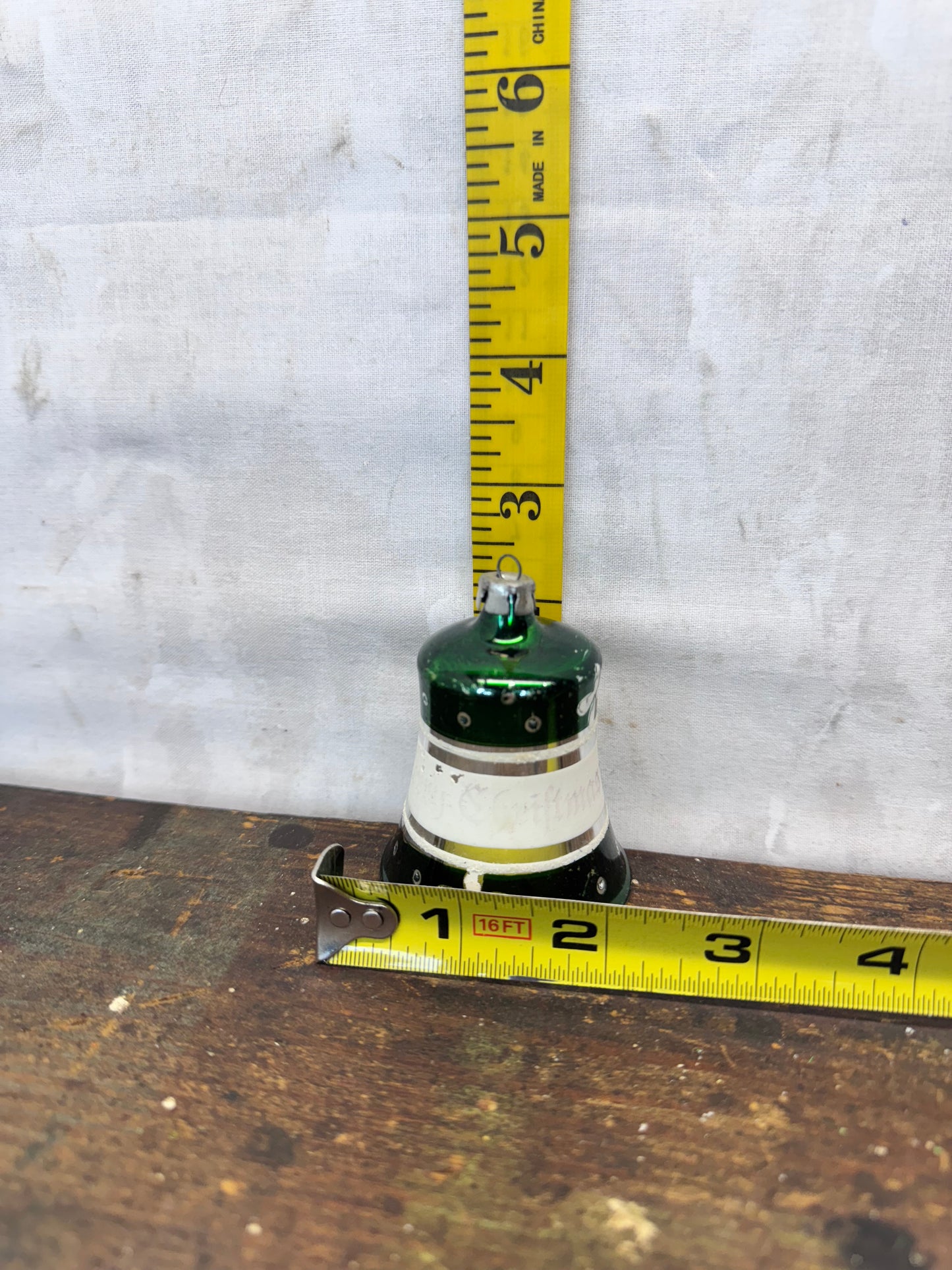 Vintage Christmas Bell Ornament #1622