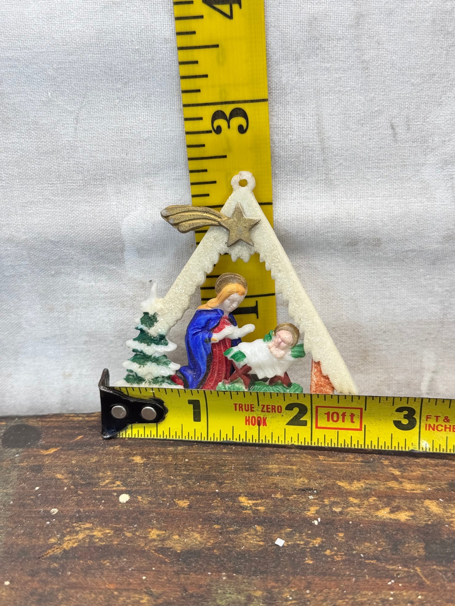 Vintage Germany Diorama Nativity Ornament #1688