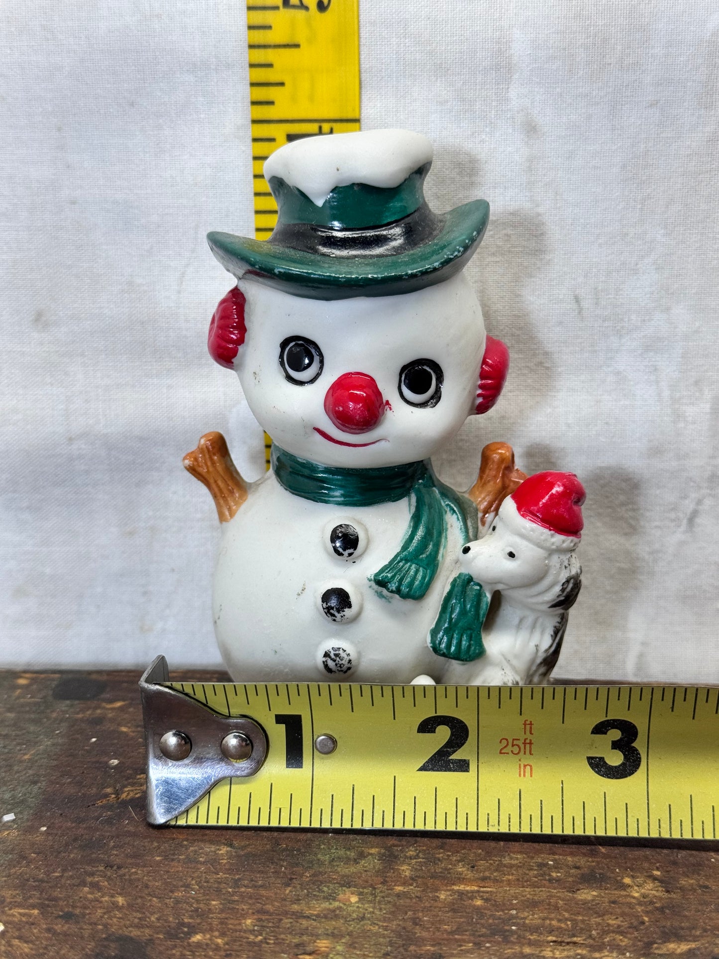 Enesco Christmas Snowman Figurine Vintage #2002