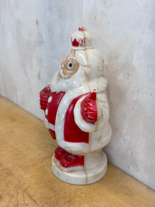 Vintage King Santa Hard Plastic Light Up Bank #1682