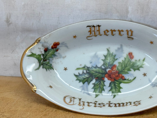 Norcrest Merry Christmas Candy Dish #1713