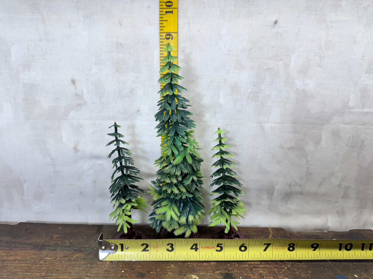 Vintage Plastic Christmas Pine Trees #1739