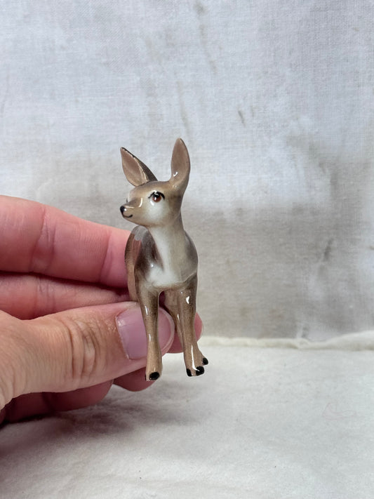 Mini Deer Figurine Christmas Vintage #1993