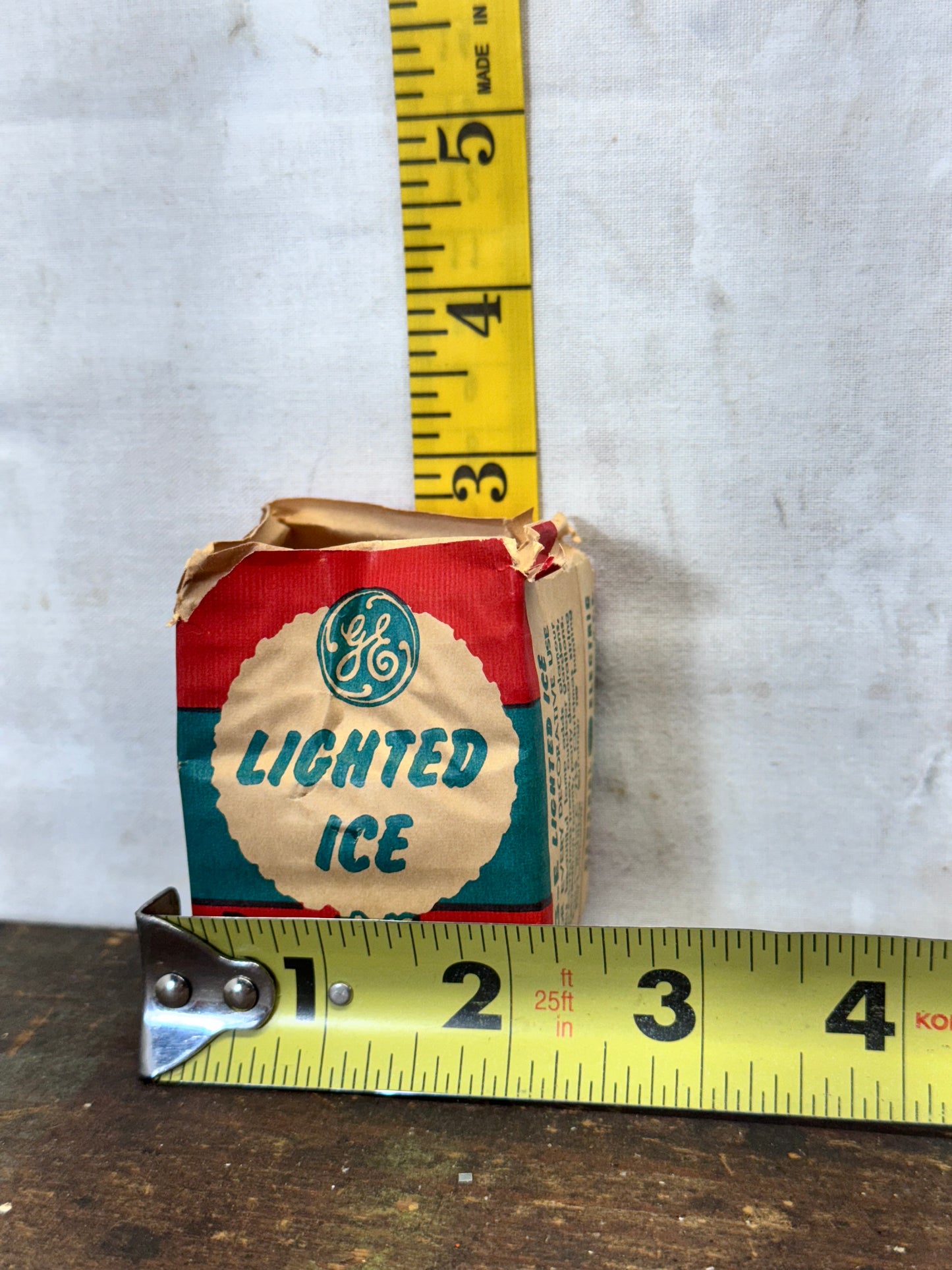 Purple Lighted Ice Lightbulb Vintage D30 120 Volt NOS #1876