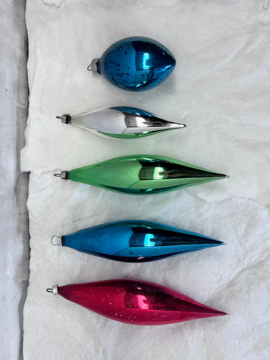 Vintage Glass Christmas Ornaments Bundle of 14 #2087