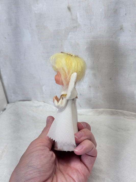 Small Angel Tree Topper Christmas Japan Vintage #1999