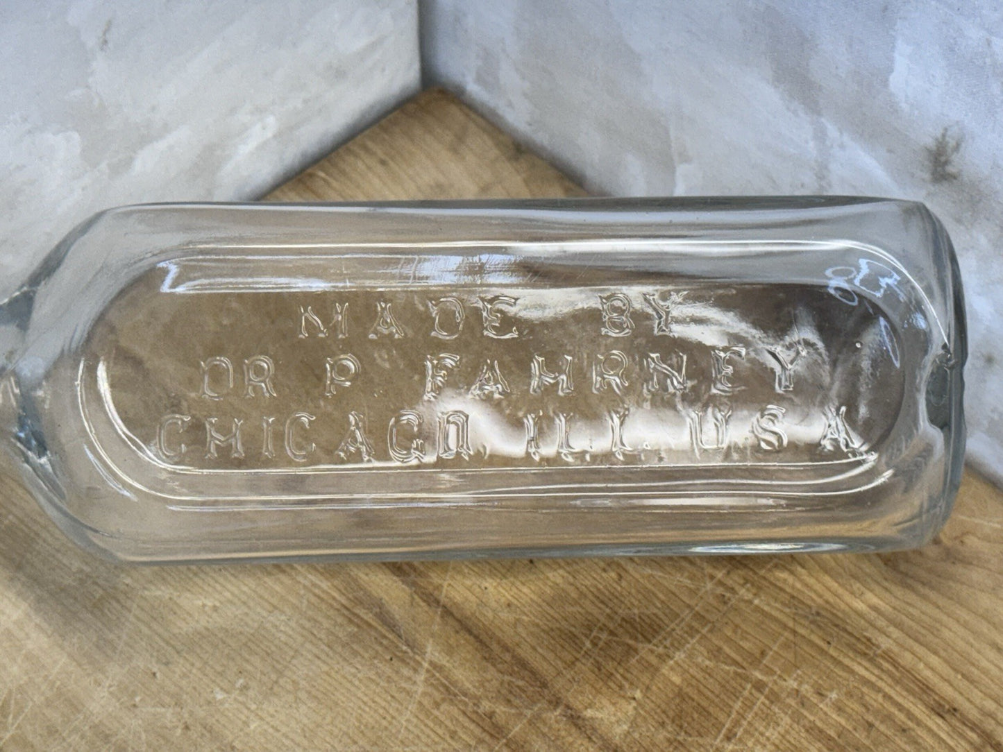 Dr P Farney Chicago Illinois Vtg Bottle #S-1554
