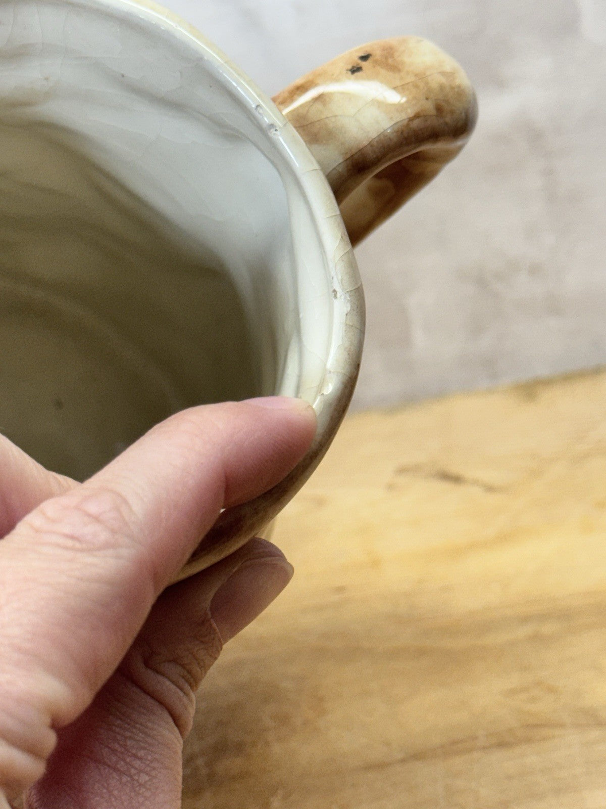 Vintage Pottery bird  Pitcher #S-1804