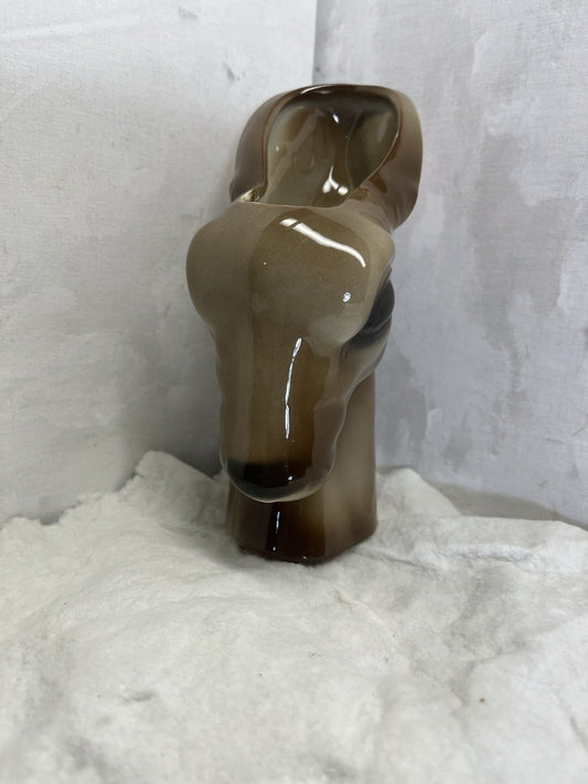 vintage ceramic deer planter