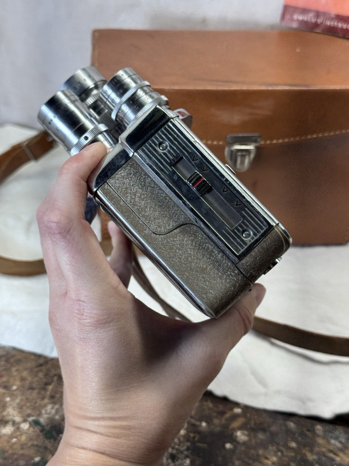 Revere 8 model 44 Movie Camera With Bag Vintage