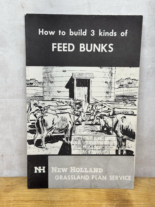 Feed Bunks Pamphlet Vintage #1209