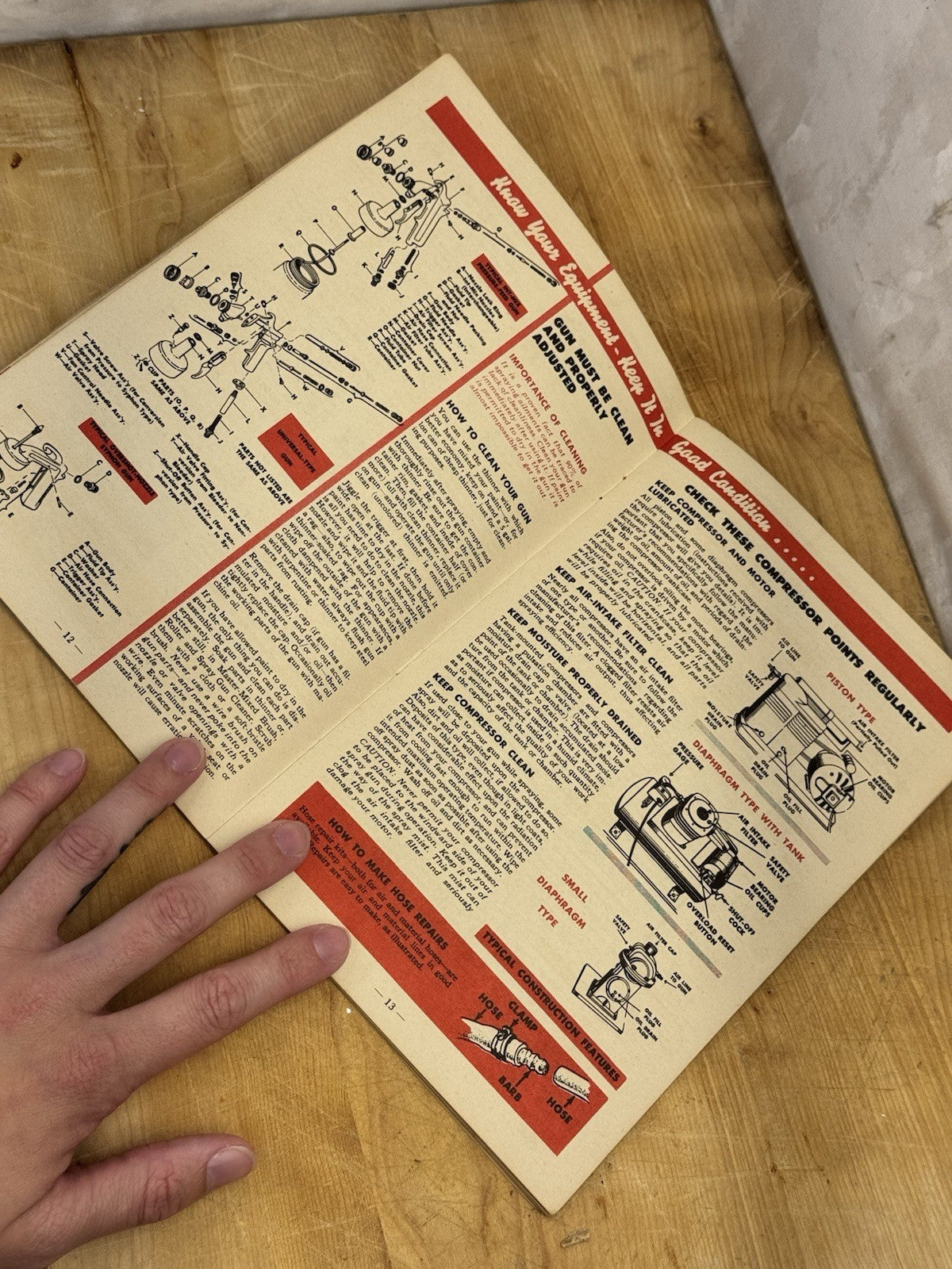 Vtg Spray Paint Guidebook Craftsman Handbook #1392