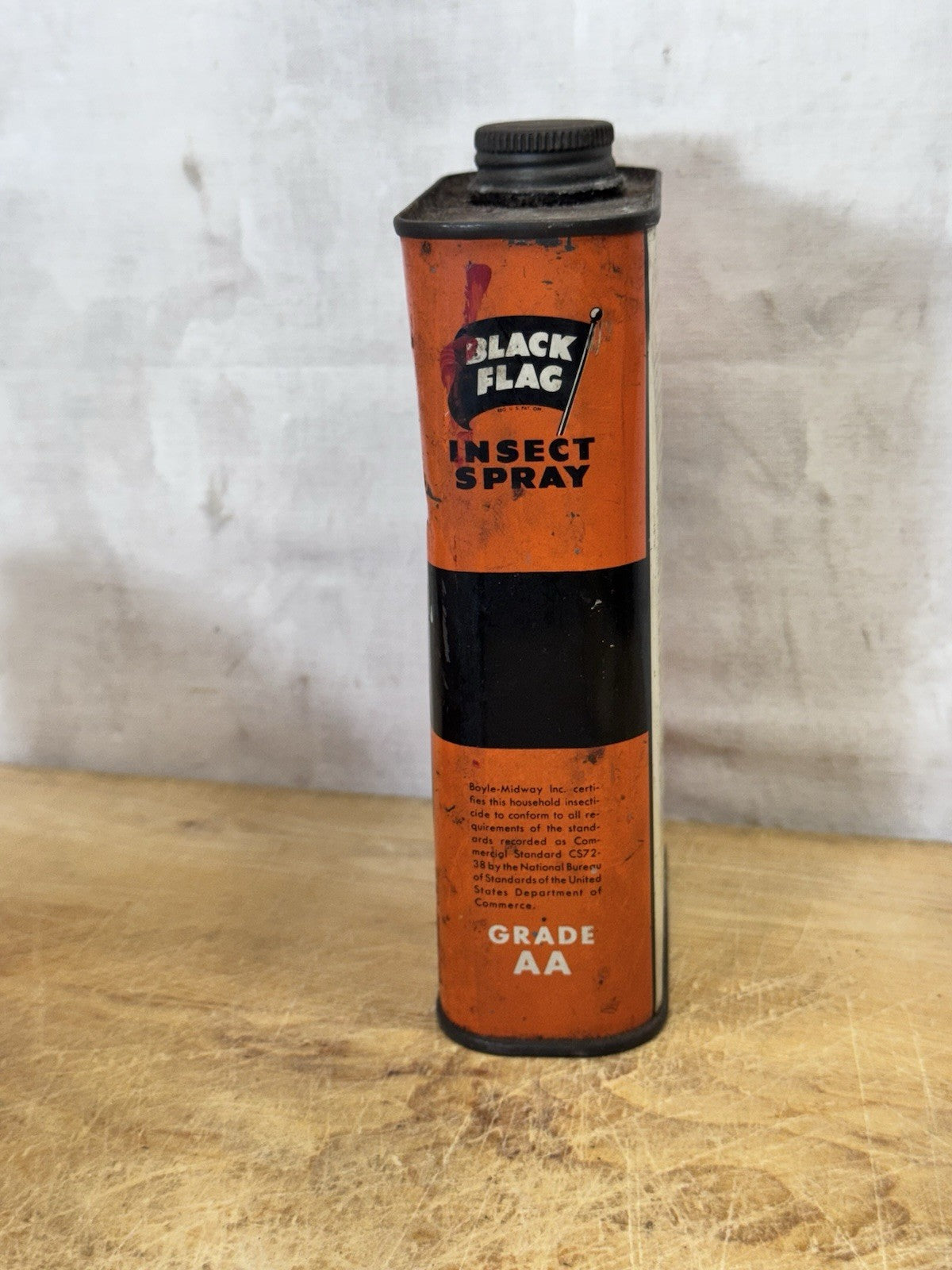 Vintage Black Flag Insect Spray Can #S-1808