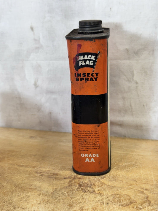 Vintage Black Flag Insect Spray Can #S-1808