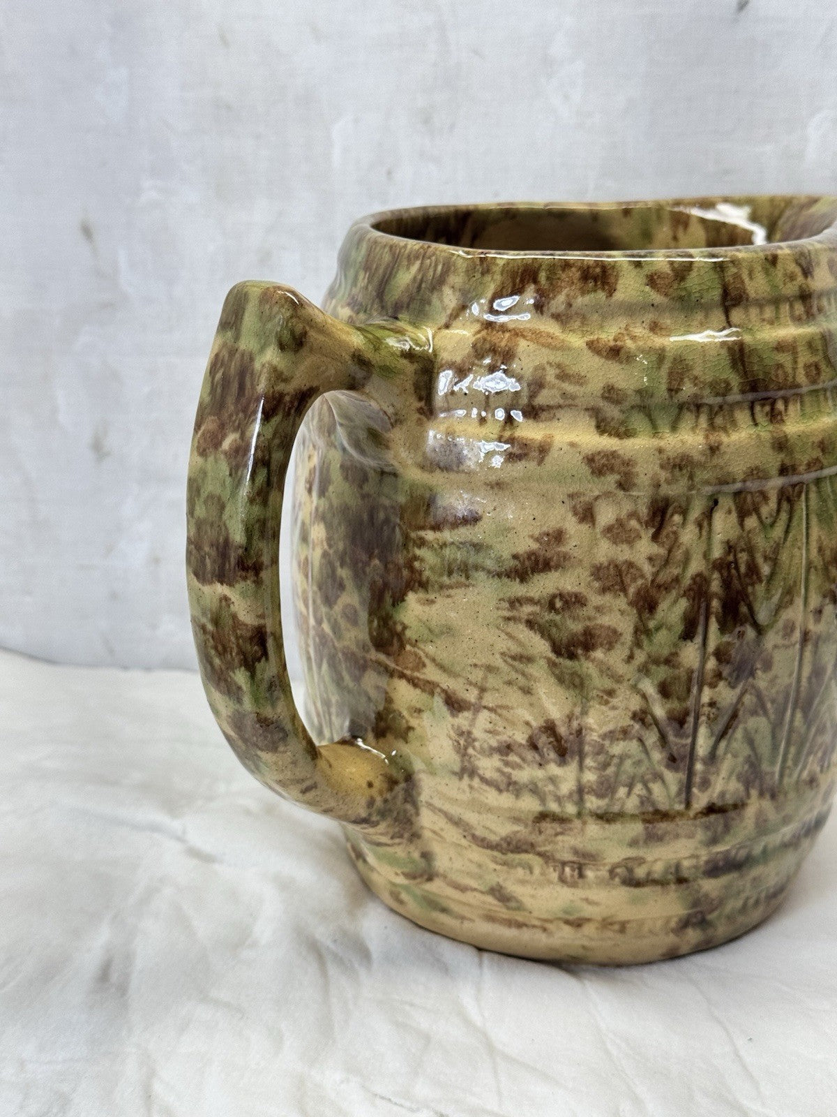 Morton Spatterware Antique Pitcher  #S-1847