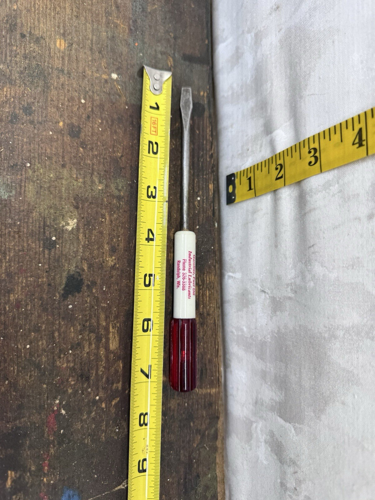 Kok Oil Co. Randolph Wisconsin Advertisement Screwdriver Vintage #1271