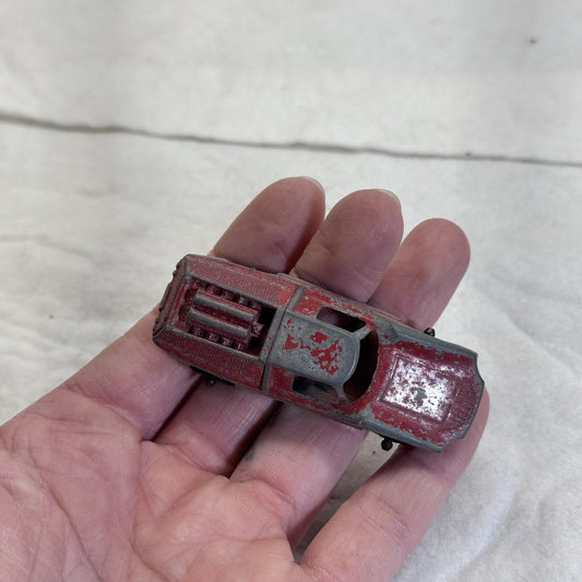 Vintage Tootsie Toy Diecast Red Fiat Abarth
