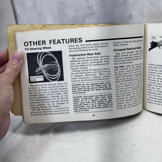 1970 Chevrolet Paper Owners Manual Vintage