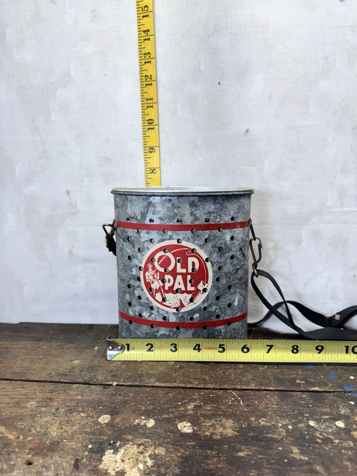 Vintage Old Pal Minnow Bucket #S-1803