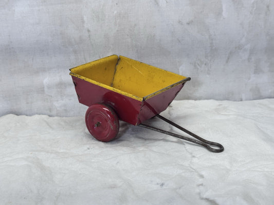 Mini Tin Toy Cart Vintage #S-1767