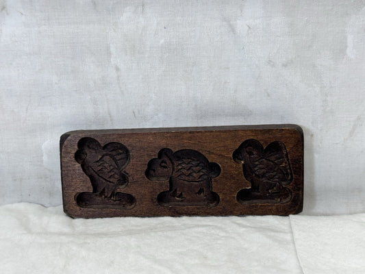 Wooden Primitive Chocolate Molds