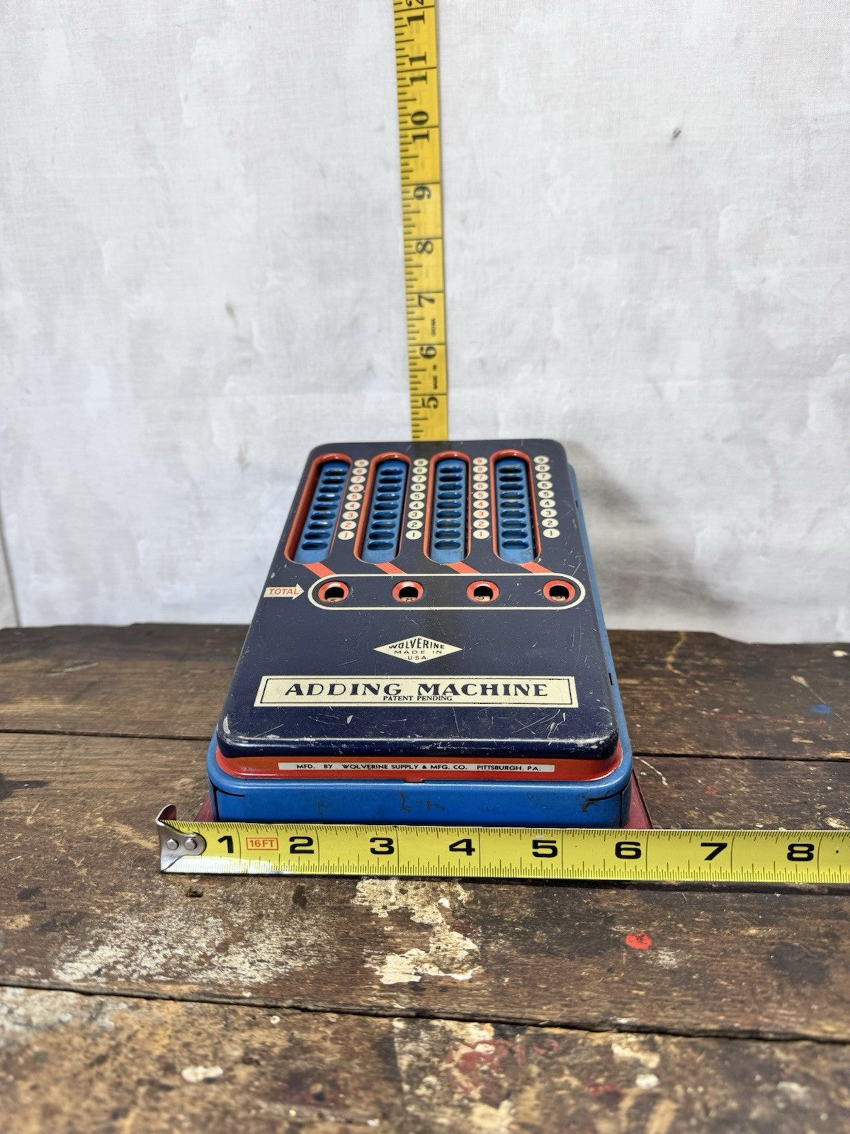 Wolverine Kids Adding Machine Metal Vintage