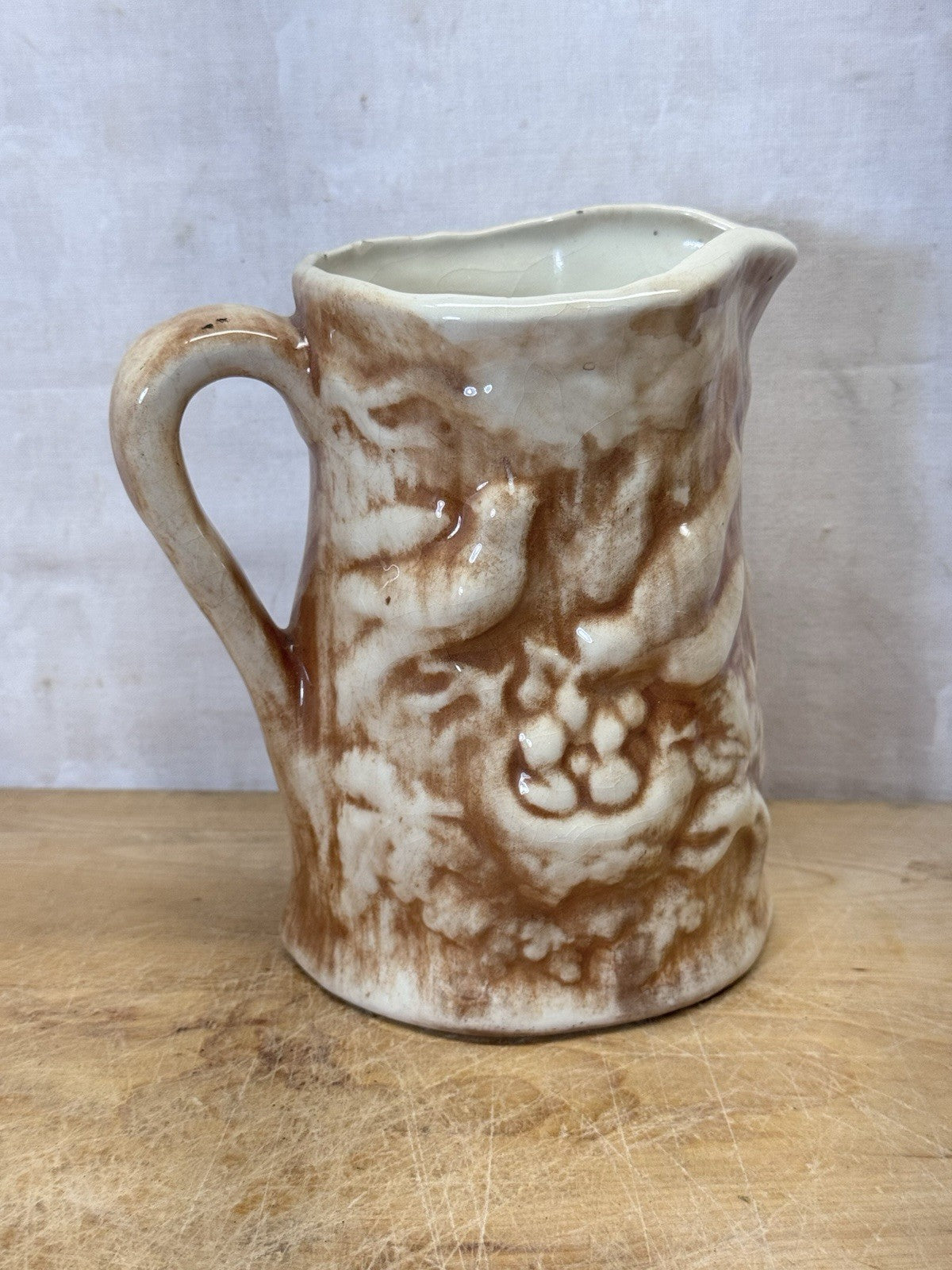 Vintage Pottery bird  Pitcher #S-1804