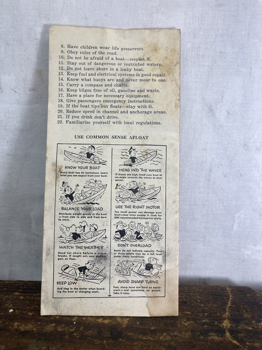 Wisconsin Boating Regulations Vintage
