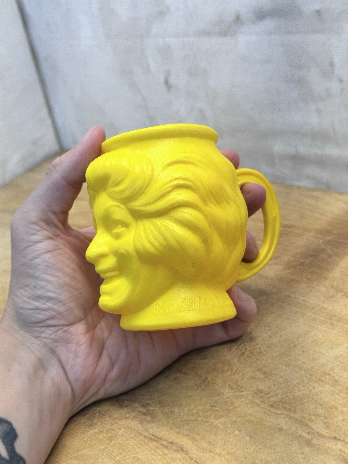 1981 McDonald’s Corporation Ronald McDonald’s Yellow Cup #1424