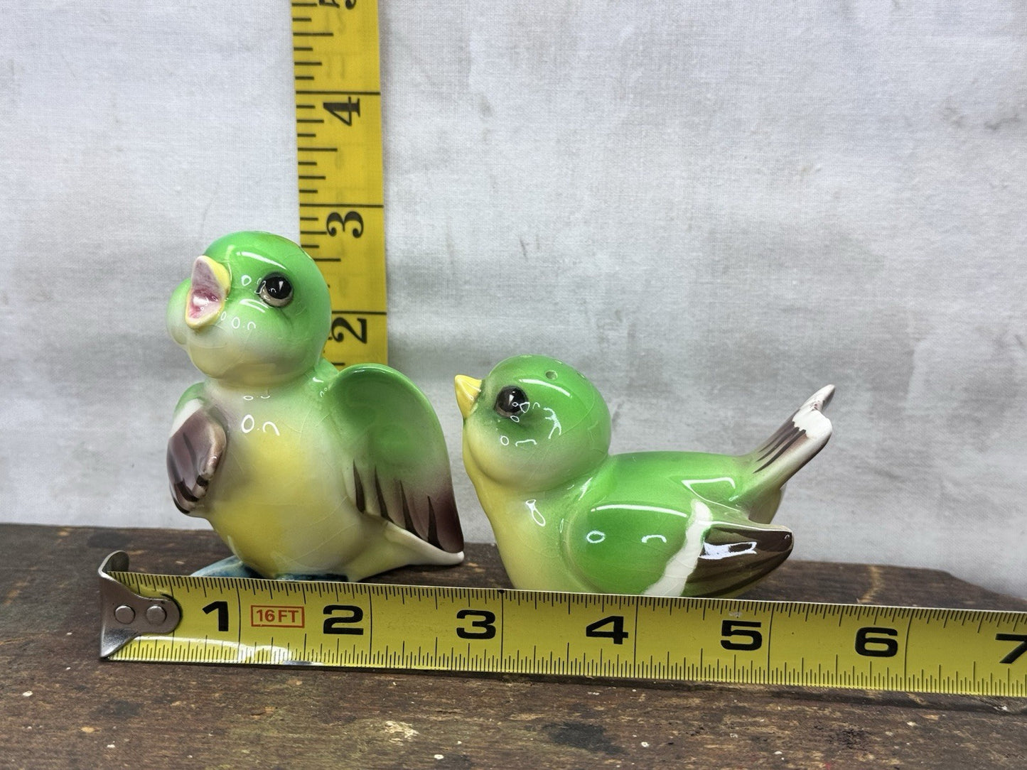 vintage bird salt and pepper shakers japan #1277