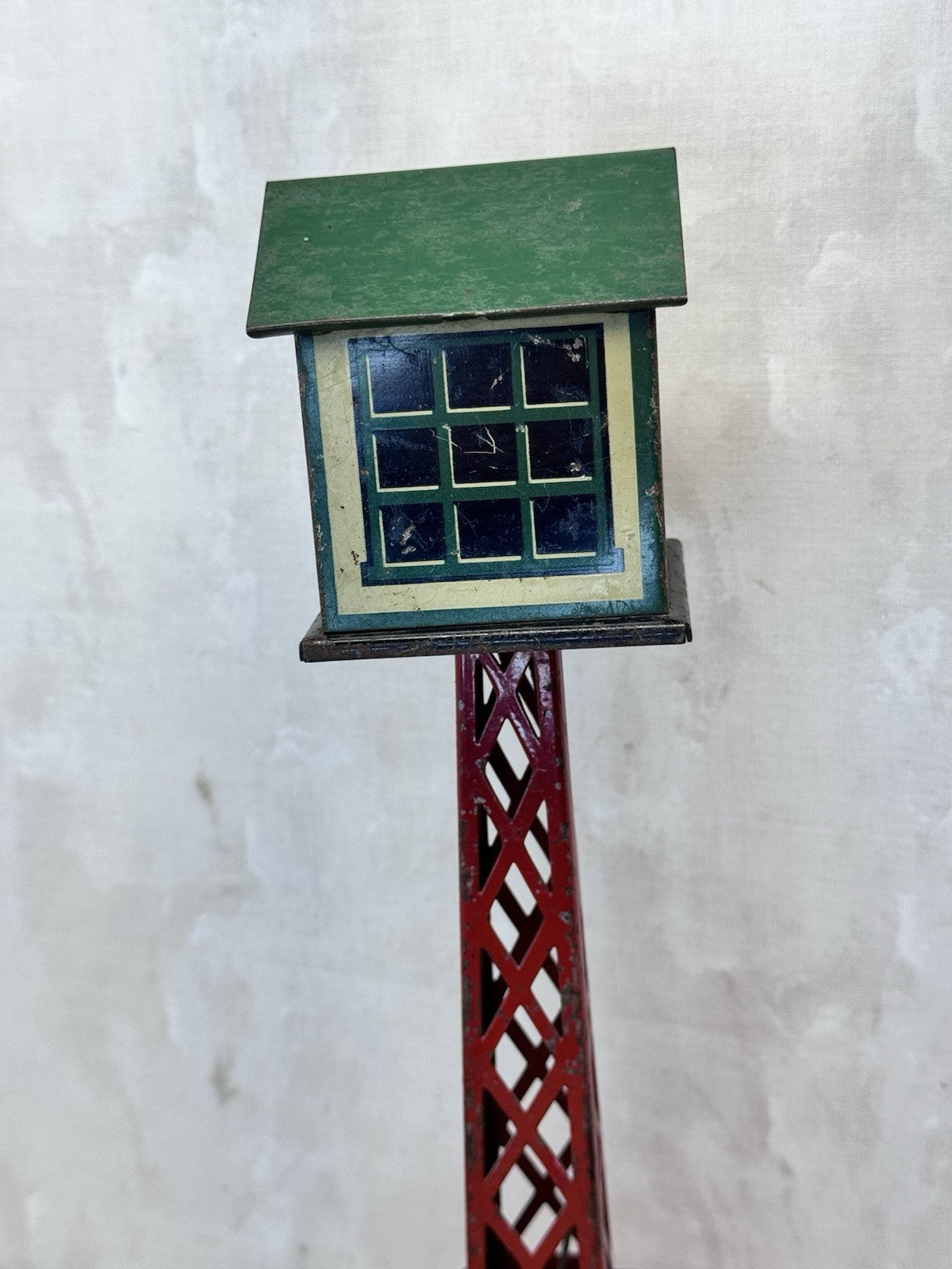 Vintage Marx Radio Train Control Tower No. 7 Tin Litho #S-1607
