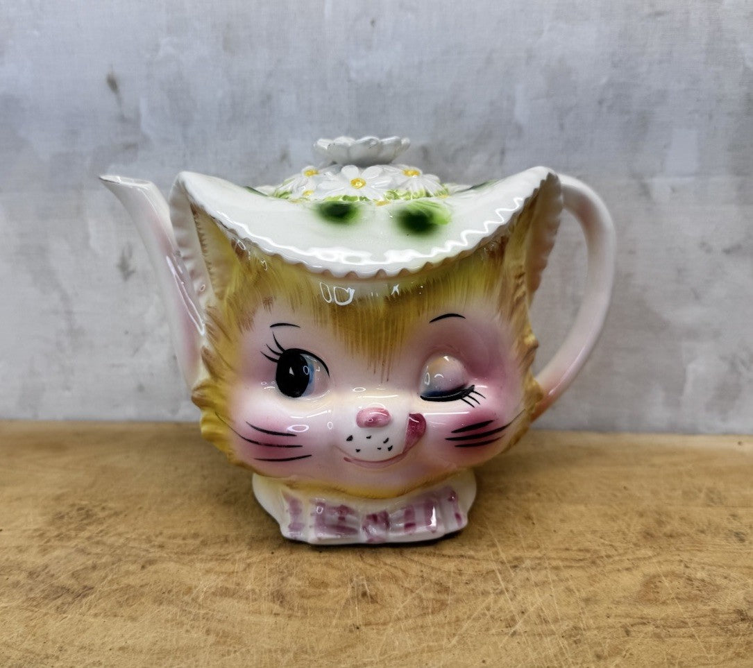 Vintage Miss Priss Enesco Teapot #S-1585