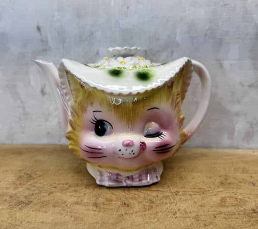 Vintage Miss Priss Enesco Teapot #S-1585