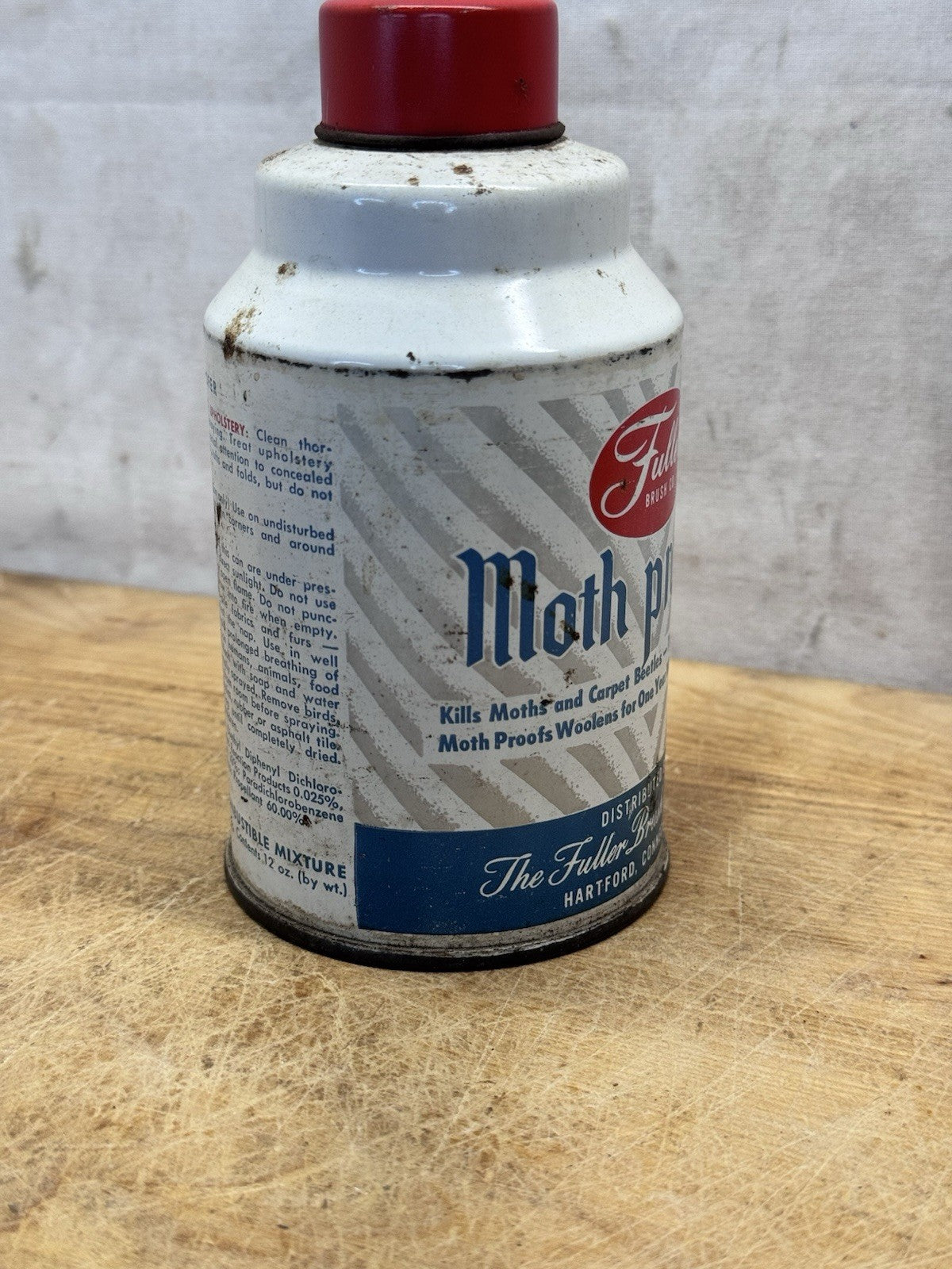Moth Proofer Fuller Brush Co. Can Vtg #S-1561