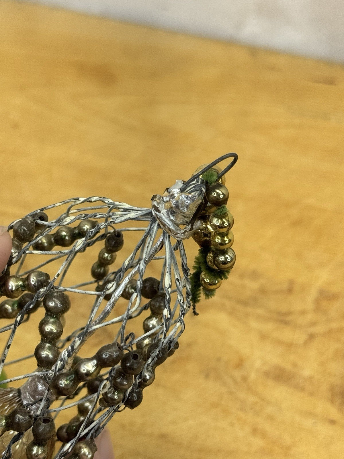 Mercury Bead Bell Ornament Victoria #1039