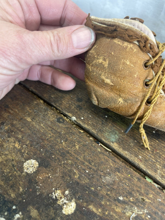 Antique Leather Baby Shoes