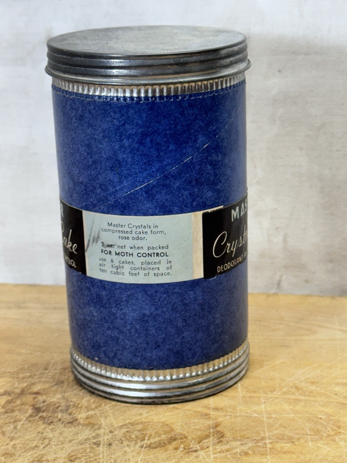Master Crystal Cake Moth Control Milwaukee Wisconsin Vtg Empty #S-1820