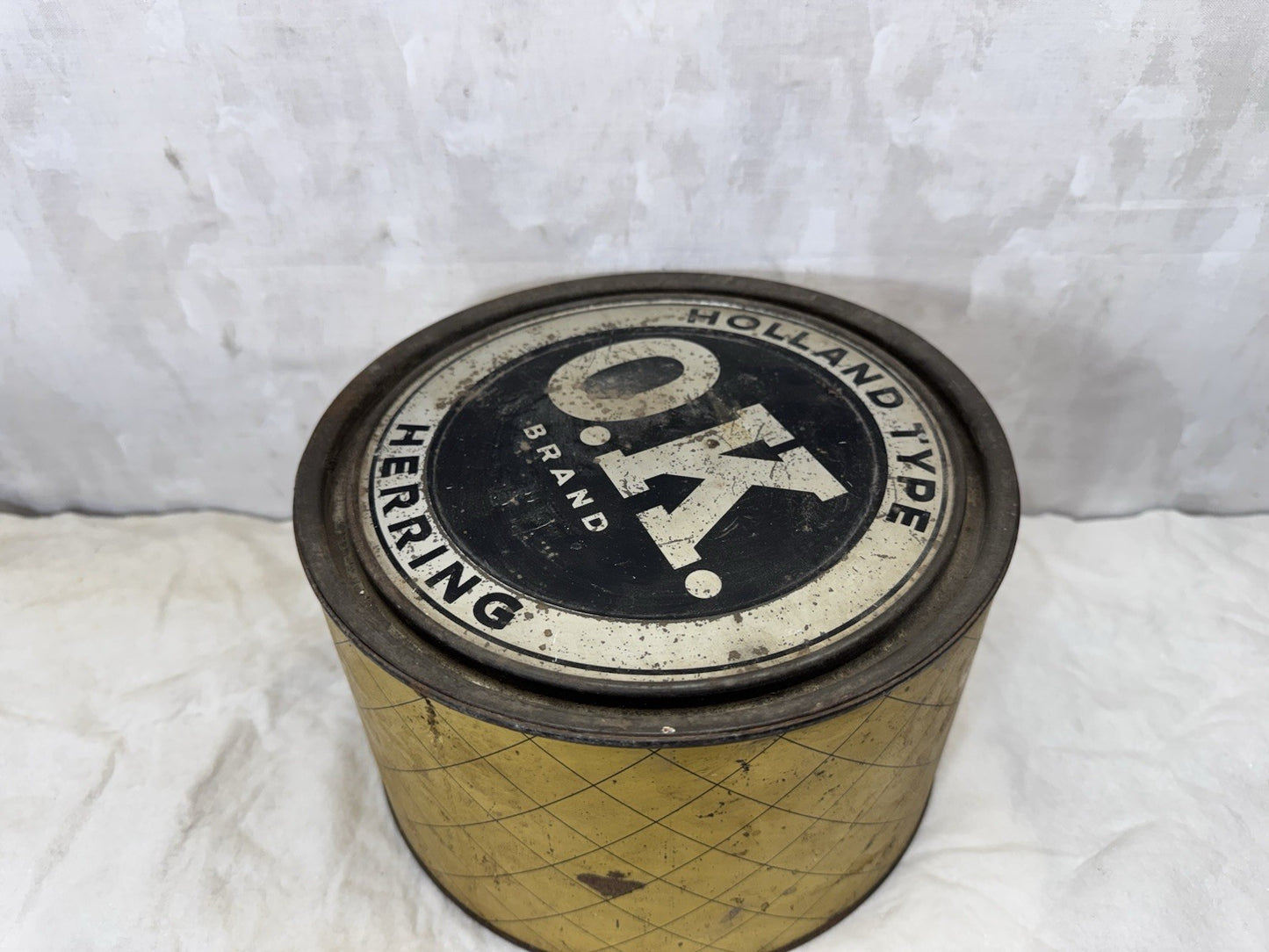 O.K Herring Vintage Tin Empty #S-1760