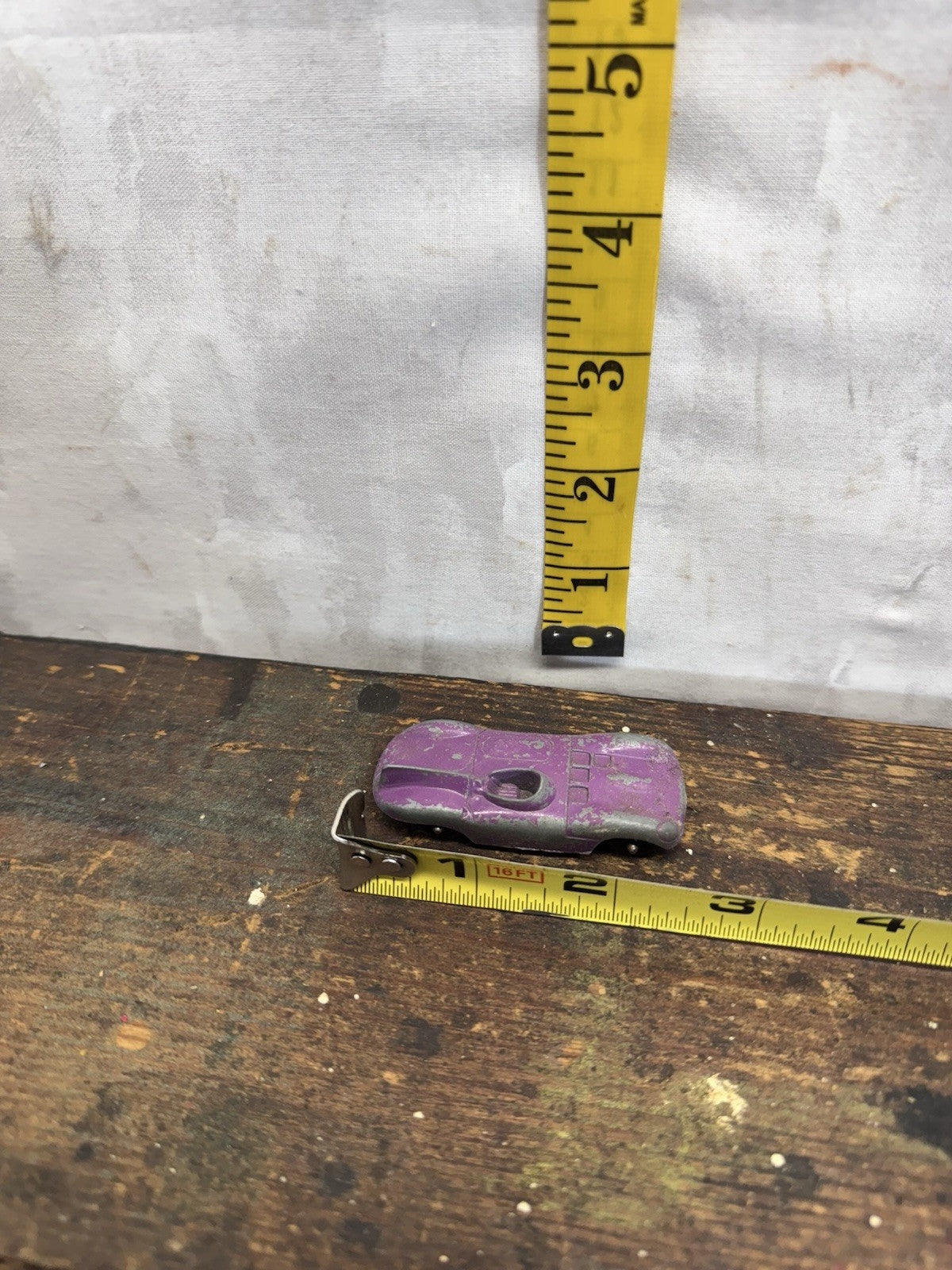 Vintage Tootsie Toy Jaguar Car Purple