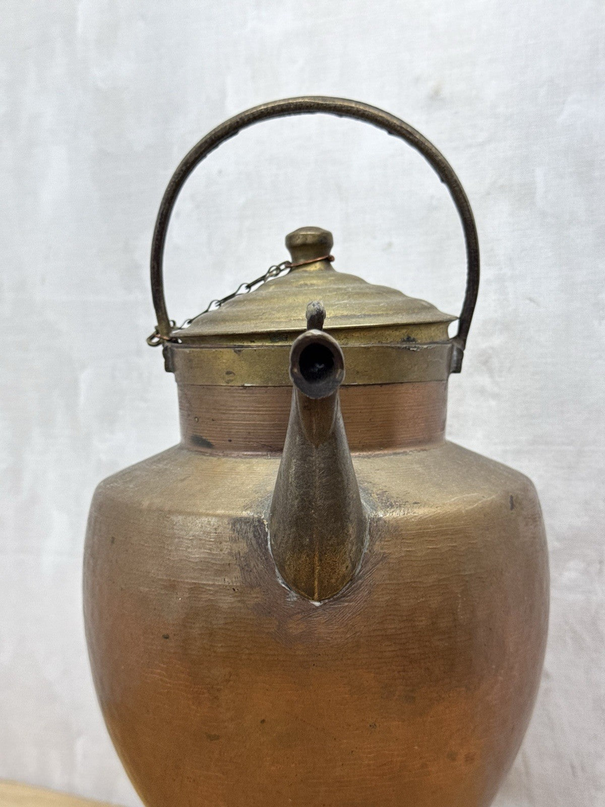Amphora Copper Jug with Brass Spout 1900-1920 Antique #1160