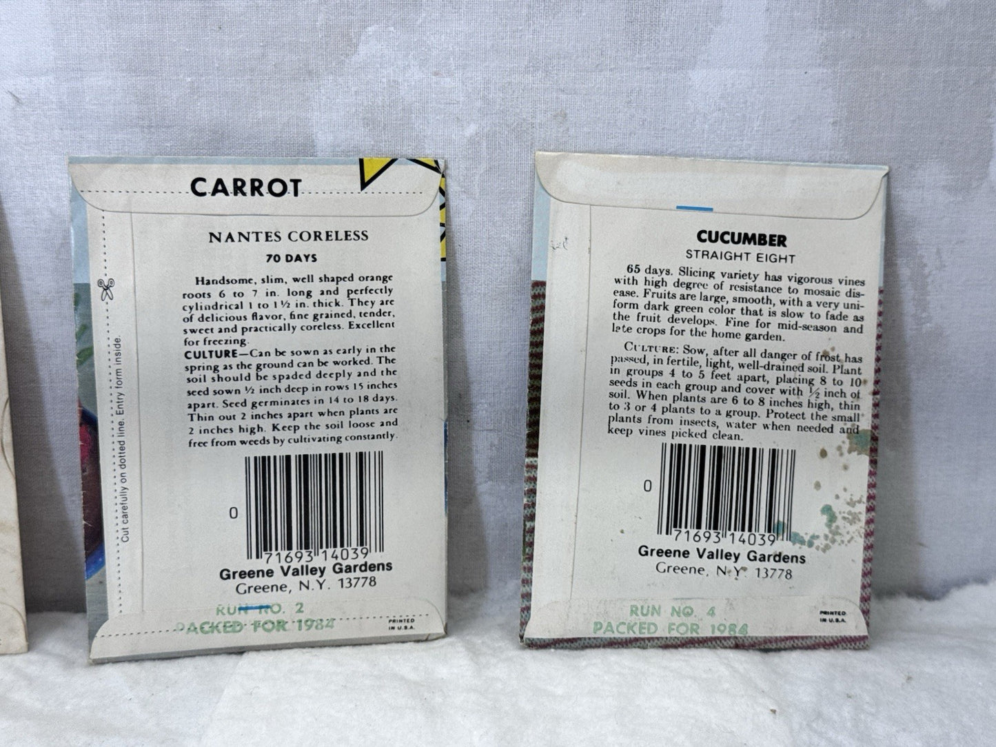 Vintage Vegtable Garden Seed Packets NOS  #S-2018