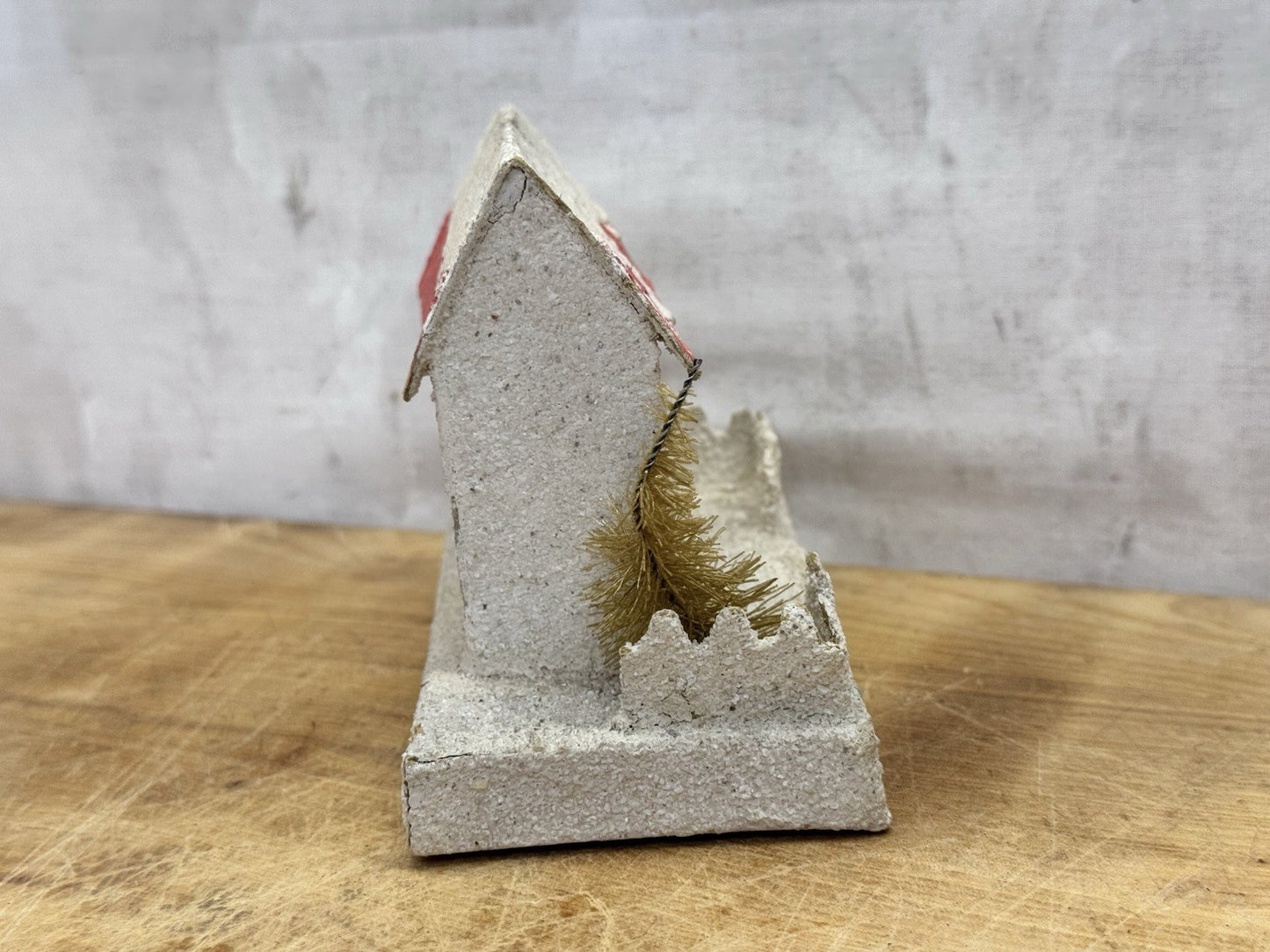 Small Putz House Christmas Antique Japan #1369