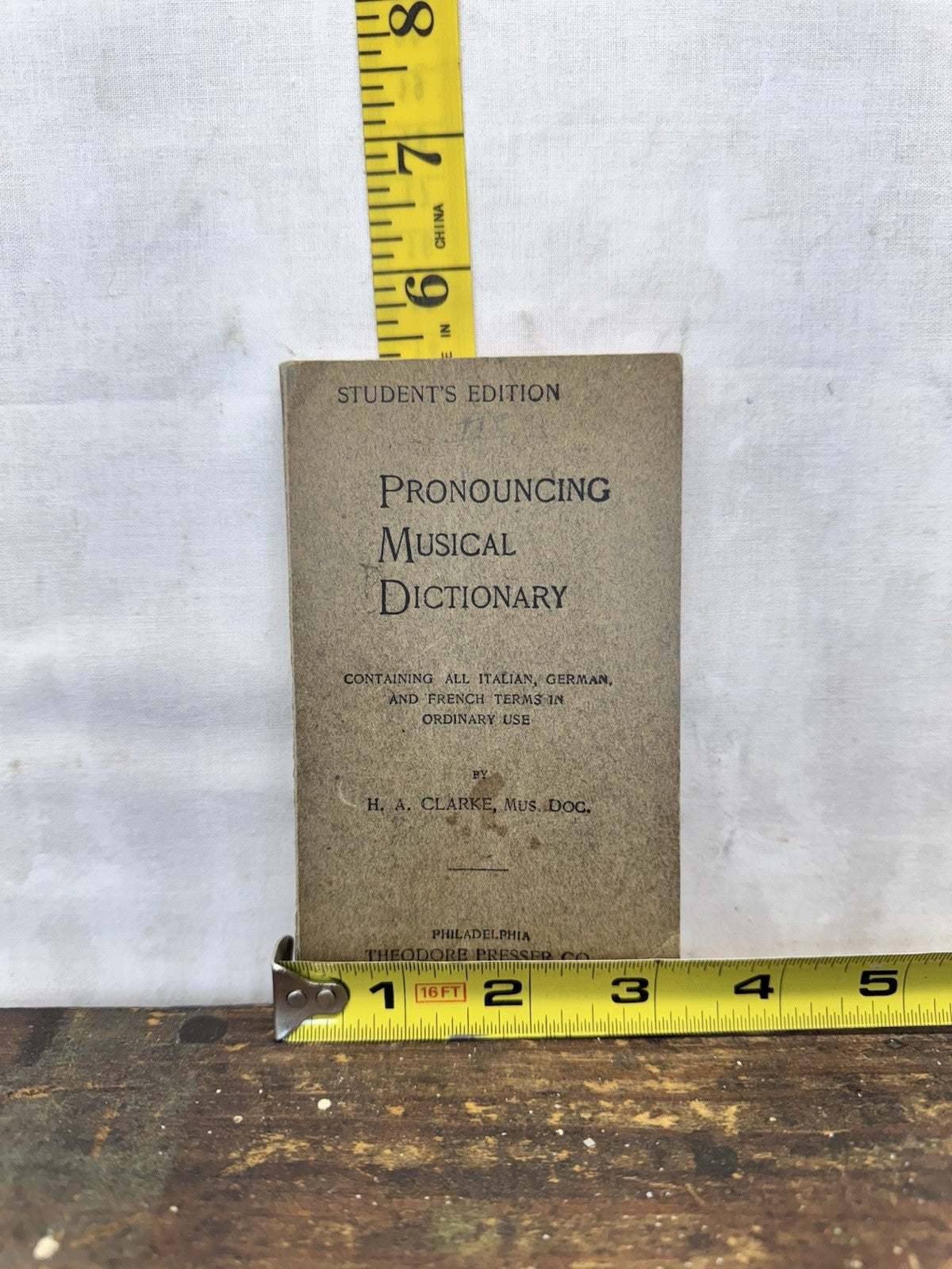 Vintage Musical Dictionary  #1589