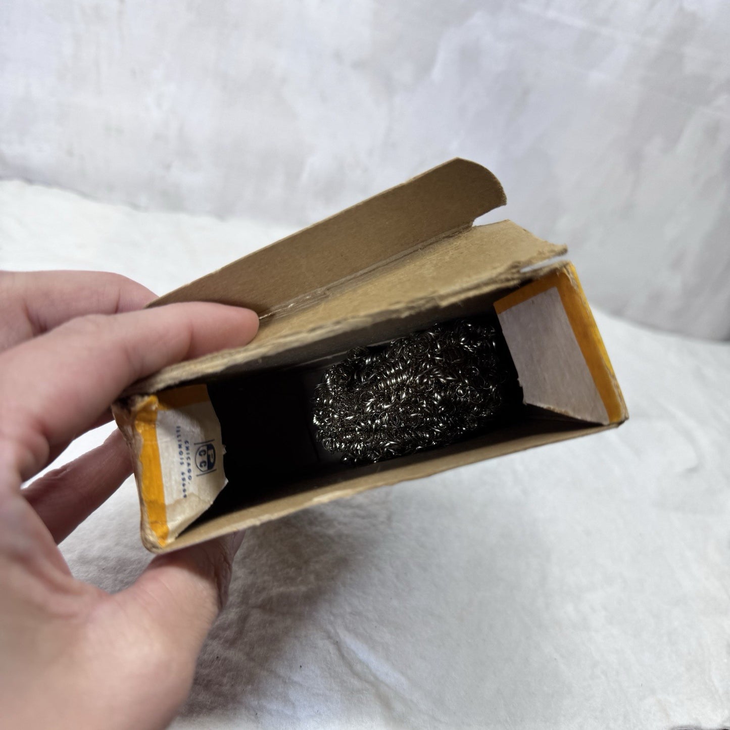 Watkins Stainless Metal Sponge NOS Vintage