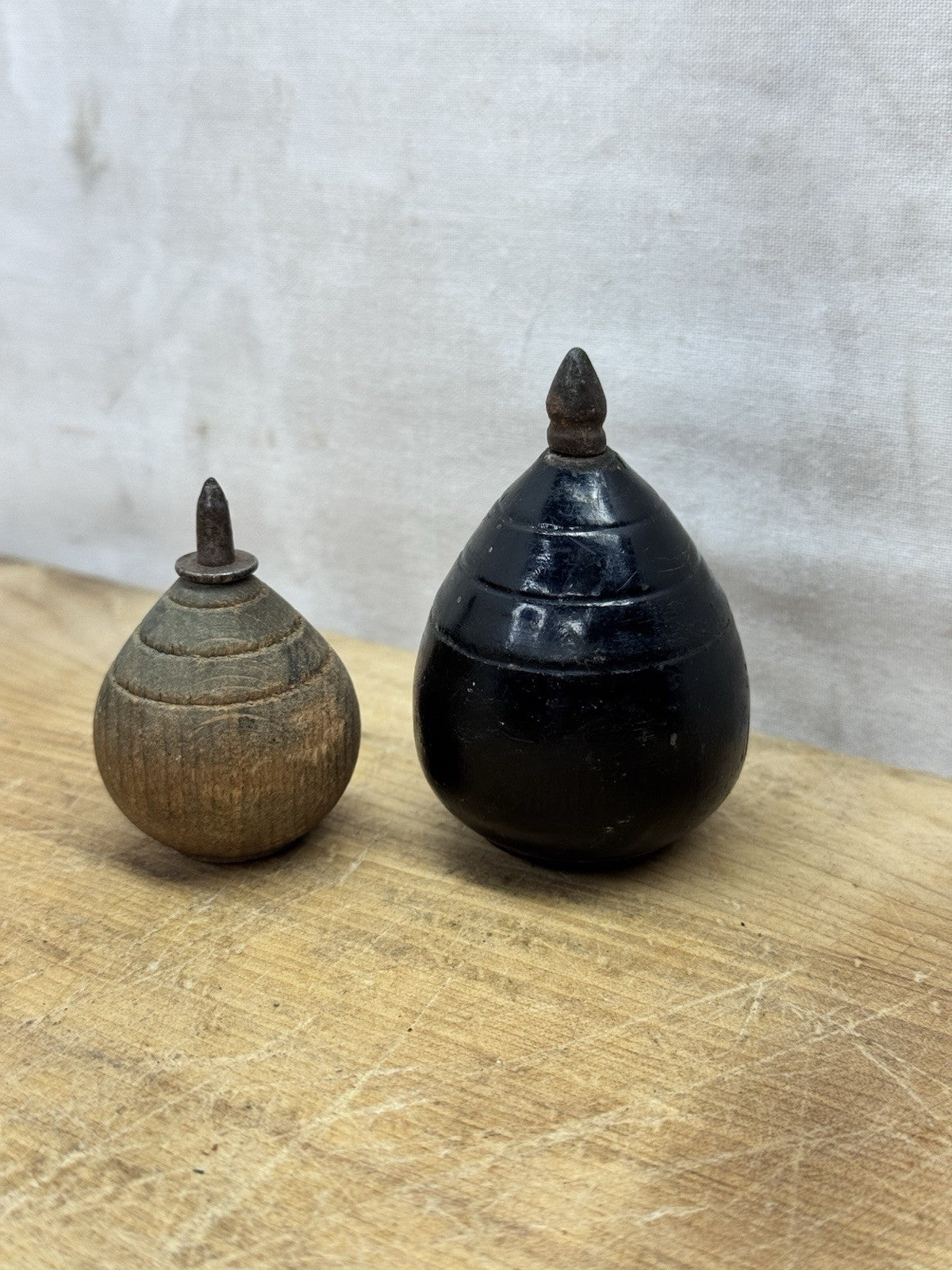 Wooden Antique Spin Tops #1616