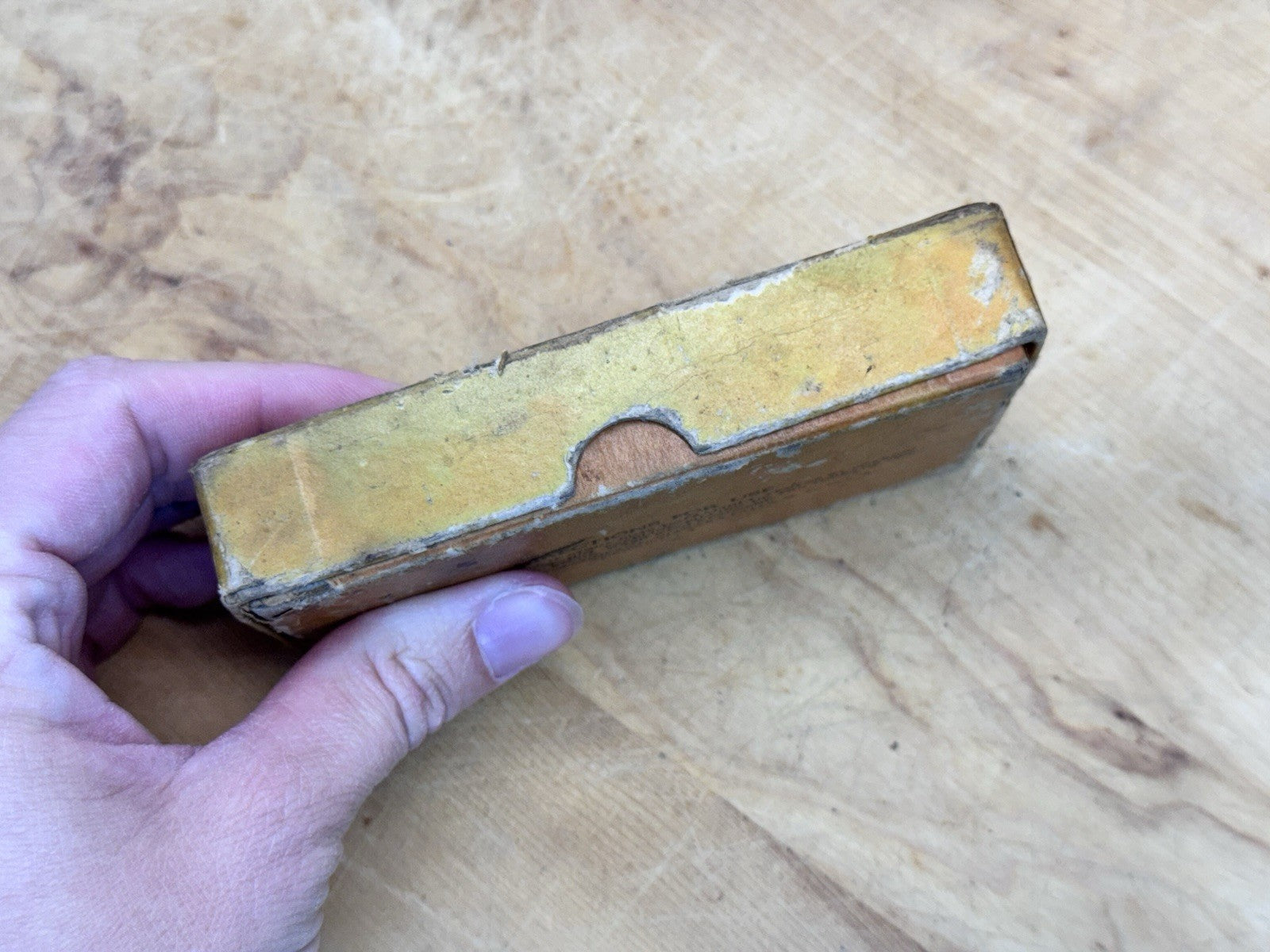 Sharpening Stone With Box Antique #1421