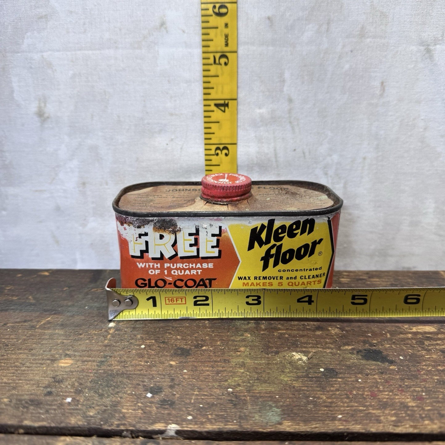 Kleen Floor Cleaner Tin Vintage